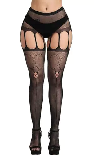 KLONKEE Strümpfe Damen Sexy mit Halter und Strapse