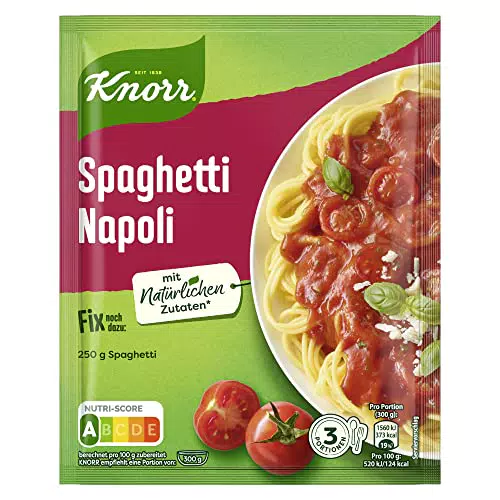 Knorr Fix Spaghetti Napoli – Pasta ohne Geschmacksverstärker