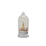 Konstsmide LED Wasserlaterne London Szene, rotierend, batteriebetrieben, USB
