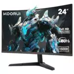 KOORUI 24 Zoll Curved Gaming Monitor FHD 1080p 180Hz 1ms Reaktionszeit