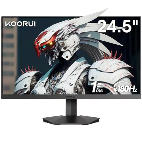 KOORUI Gaming Monitor 24.5 Zoll, 180Hz, Full HD, 1ms, VA-Panel, Eye-Care
