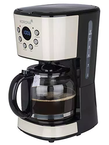 Korona 10666 Retro-Kaffeemaschine mit LCD-Display und Timer, Filterkaffeemaschine