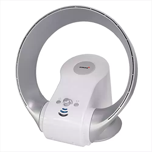 Korona 81008 Flügelloser Wand- und Tischventilator mit Oszillation und Timer