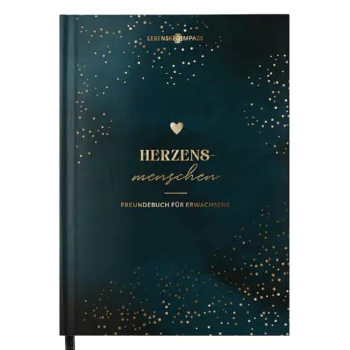 LEBENSKOMPASS Freundebuch für Erwachsene - A5 Hardcover mit Gemeinschaftsseiten