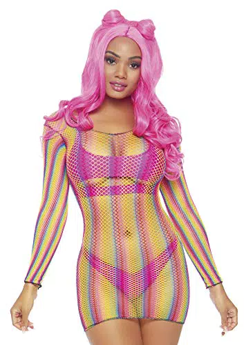 LEG AVENUE Sexy Lingerie Mini Kleid aus Netzstoff