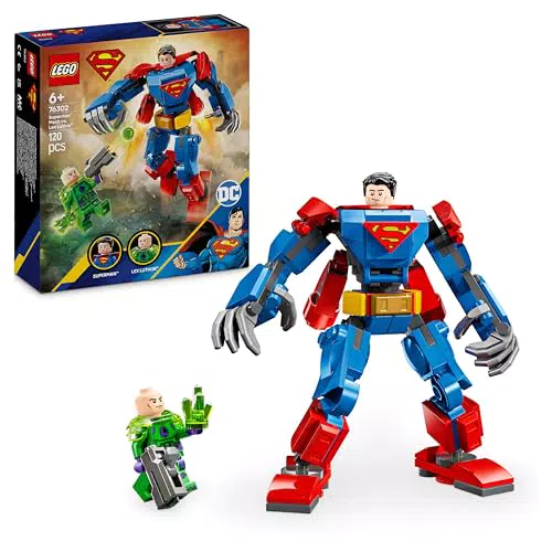 LEGO DC Superman Mech vs. Lex Luthor - Actionfigur Spielzeug für Kinder ab 6 Jahren