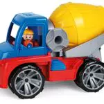 Lena Truxx Betonmischer mit Spielfigur – Baufahrzeug für Kinder ab 2 Jahren