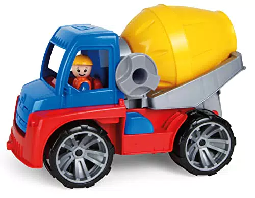 Lena Truxx Betonmischer mit Spielfigur – Baufahrzeug für Kinder ab 2 Jahren