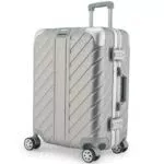 LETTOO Hartschalenkoffer 42L - Stabiler Trolley Koffer mit Alu-Rahmen und Eckenschutz