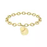 LIEBESKIND Armband mit Anhänger aus Edelstahl, 20 cm