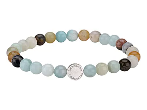 LIEBESKIND Beads 6mm mit Logotag in Edelstahl, Schwarz