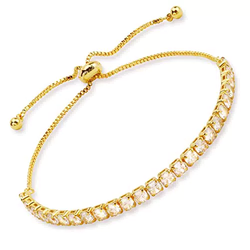 LIHELEI Tennis Armband Damen, Verstellbares Armband mit Zirkonia für Geschenke
