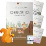 lila liebt dich® Kinder Tattoos Einhorn & Regenbogen – Hautfreundlich und getestet