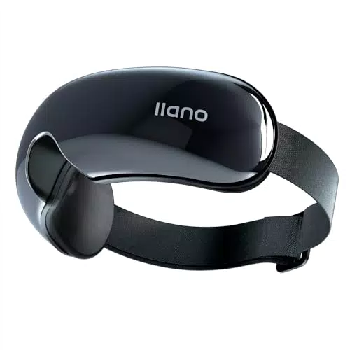 llano Augenmassagegerät mit Wärme und Bluetooth – Ergonomisches 3D-Design