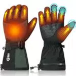 Loowoko beheizbare Handschuhe für Herren und Damen – wasserdicht, Touchscreen, 5 Heizstufen