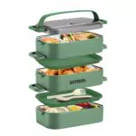 Lunchbox Bento Box für Erwachsene und Kinder, auslaufsicher, mikrowellengeeignet