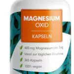 Magnesium Kapseln hochdosiert - 400mg Magnesium pro Kapsel, vegan und laborgeprüft