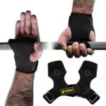 MANUEKLEAR Gewichtheben-Handgelenkbänder mit gepolsterter Schlaufe für Powerlifting