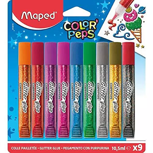Maped Glitzerklebestift COLOR'PEPS 10,5 ml – Kreatives Basteln leicht gemacht