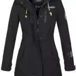 MARIKOO Damen Softshellmantel Übergangsjacke wasserdicht und atmungsaktiv