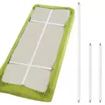 Maximex Betttuchspanner für Matratzen bis 100 x 200 cm – elastische Clips