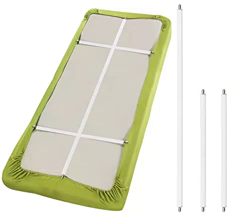 Maximex Betttuchspanner für Matratzen bis 100 x 200 cm – elastische Clips