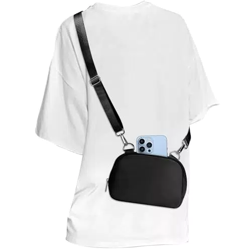 MAXTOP Crossbody Bag Damen mit abnehmbarem Riemen für Travel Essentials