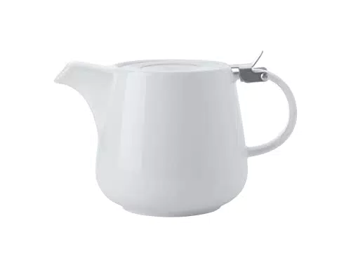 Maxwell & Williams Teekanne AY0350 – Porzellan mit Edelstahldeckel und Sieb