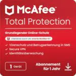 McAfee Total Protection 2024 - Virenschutz und Internet-Sicherheit mit VPN