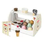 Melissa & Doug Eisdiele aus Holz für Kinder ab 3 Jahren – Rollenspiel mit Eiscreme