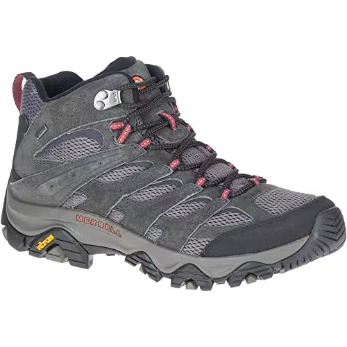 Merrell Herren Moab 3 Mid GTX Wanderschuhe, Black/Grey