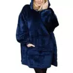 Michorinee Sherpa Hoodie Sweatshirt mit Ärmel und Tasche – Ultraweiche Kuscheldecke