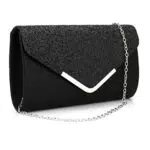 Milchstraße Clutch Tasche Pailletten Abend Handtasche mit abnehmbarer Kette