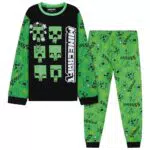 Minecraft Schlafanzug Kinder aus Baumwolle, Creeper Design für Jungen