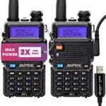 MIRKIT Baofeng MK4 Ham Radio mit 1800 mAh Li-Ion Akku und Lanyard