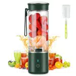 BlumWay Smoothie Maker 400ML – Tragbarer USB Mixer mit 6 Klingen für Getränke