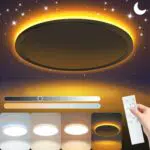 NEEMOSI LED Deckenleuchte Dimmbar mit Fernbedienung und Timer, Ø29,5 cm