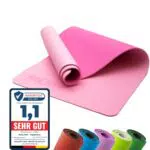 NEOLYMP Yogamatte rutschfest mit Tragegurt – umweltfreundliche Gymnastikmatte