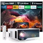 Beamer 4K mit 5G WiFi, 20000 Lumen, 300 Display für Heimkino und Outdoor