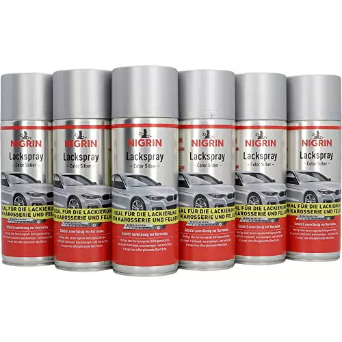 NIGRIN Lackspray für Felgen und Karosserie, rostschützend und schnell trocknend