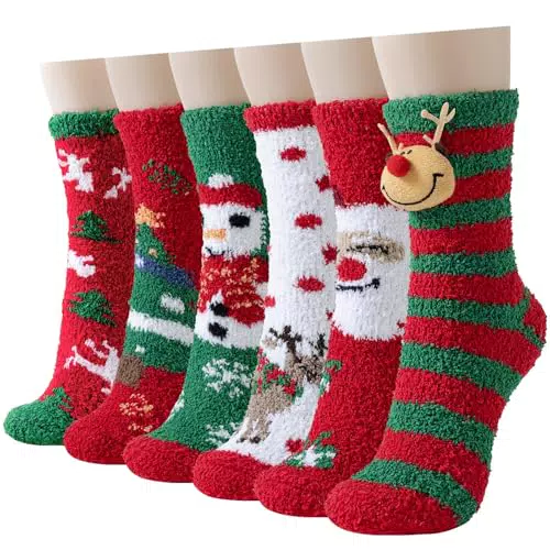 Niofind Kuschelsocken Damen – Flauschige Thermo Haussocken für den Winter