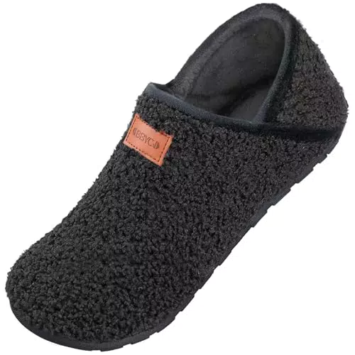 OBBYCO Damen Hausschuhe Memory Foam Pantoffeln mit Geschlossener Rückseite