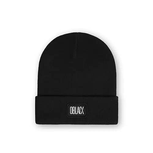 Oblack Herren Mütze | Winter Beanie Unisex | Atmungsaktive Strickmütze