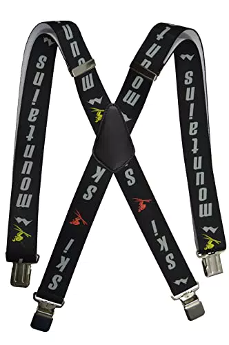 Olata Hosenträger für Skihosen, x- und y-förmige Hosenträger 3 cm. 5-12 Jahre. Y-Form
