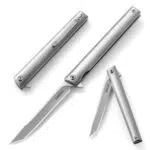 Omesio Klappmesser Einhandmesser Slim Angelmesser scharf