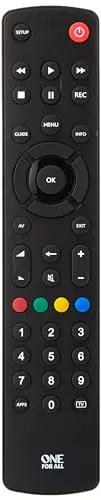 One For All URC1210 Universal Fernbedienung für Smart TVs – Kompatibel mit allen Marken