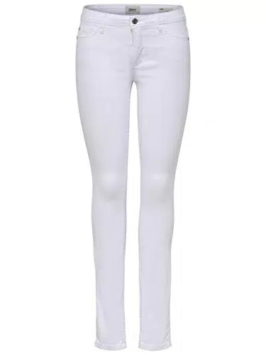ONLY Damen Onlultimate King Reg Cry1703 Noos Jeans, Weiß