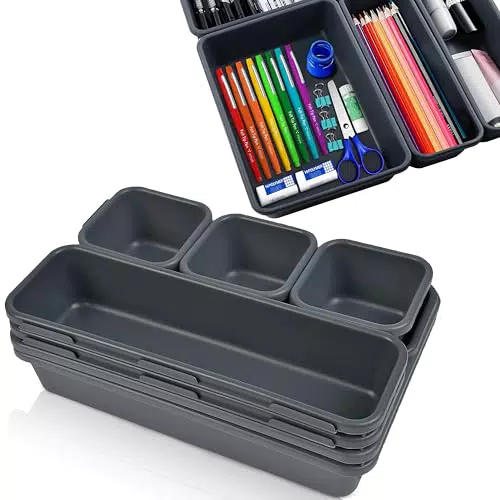 Optiwerk Schubladen Organizer – Make-Up und Badezimmer Organizer für Ordnung
