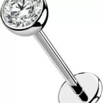 OUFER Helix Piercing Ohrringe aus Titan für Lippen und Tragus