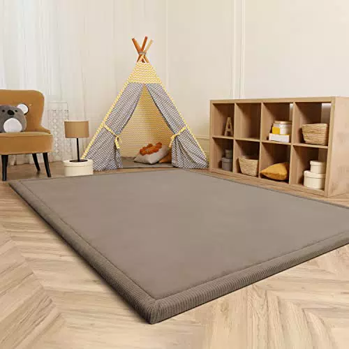 Paco Home Kinderteppich Spielteppich Krabbeldecke rutschfest für Jungen und Mädchen